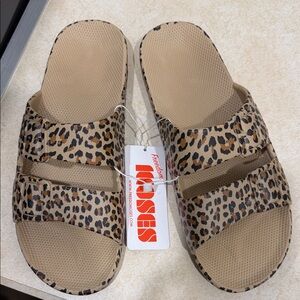 Freedom Moses Animal Print Slide Sandals